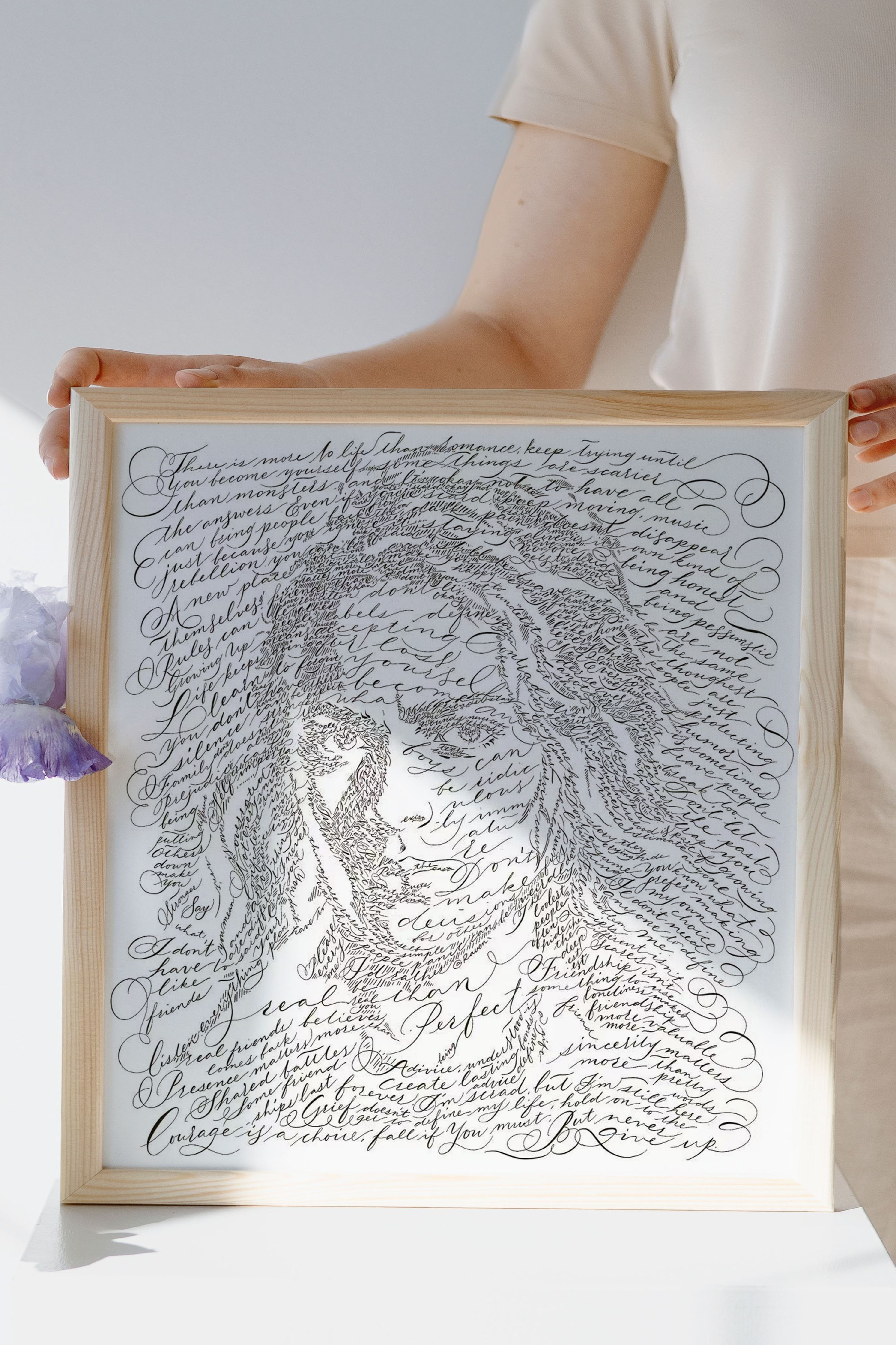 Max, a typographic portrait by Raven Hsieh
